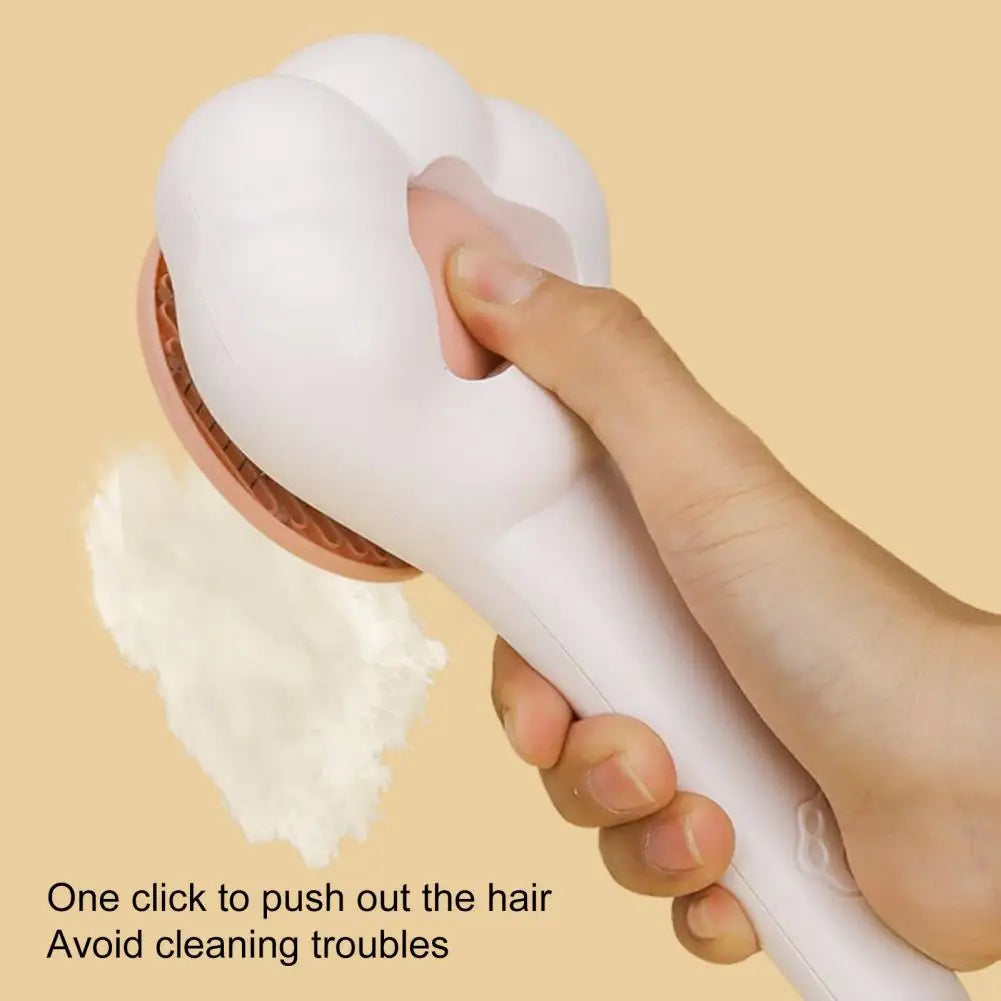 Cat & Dog Deshedding Brush | Self-Cleaning Paw Grooming Brush | Calmoroo