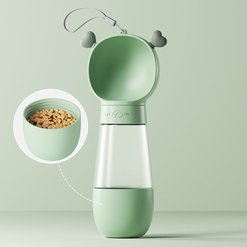 The Everywhere Bottle - 3-in-1 dog travel water bottle with bowl and food storage