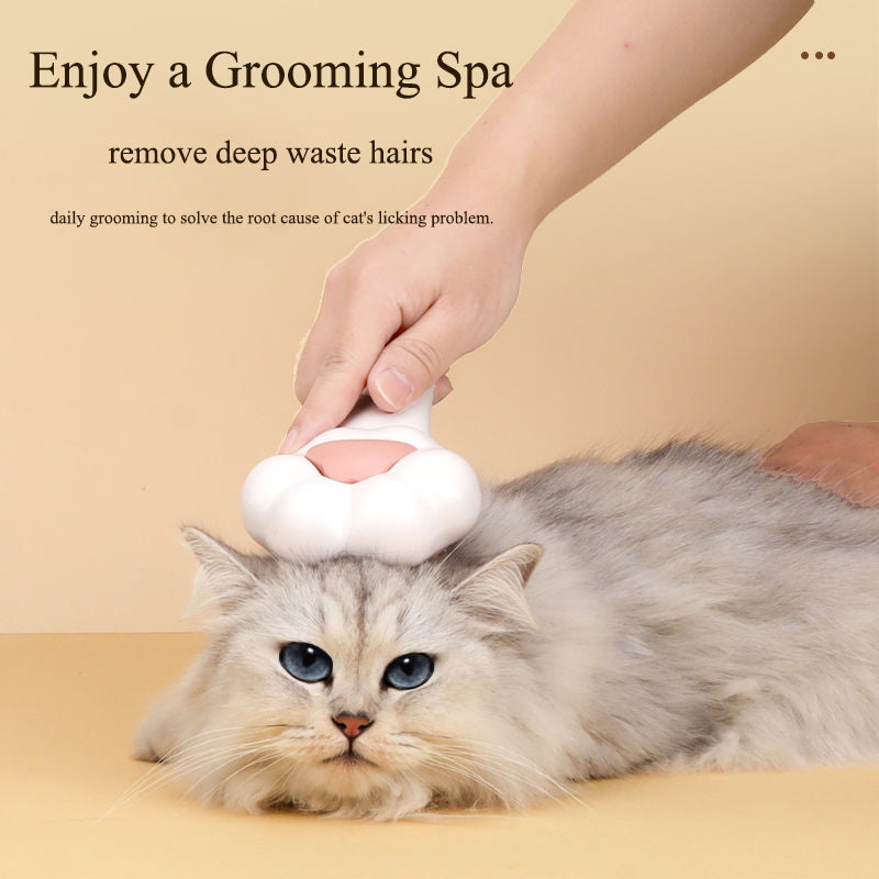 Cat & Dog Deshedding Brush | Self-Cleaning Paw Grooming Brush | Calmoroo