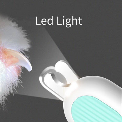 Pet Nail Clipper with LED Light | Cat & Dog Nail Trimmer with Safety Lock | Calmoroo
