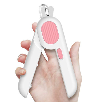Pet Nail Clipper with LED Light | Cat & Dog Nail Trimmer with Safety Lock | Calmoroo