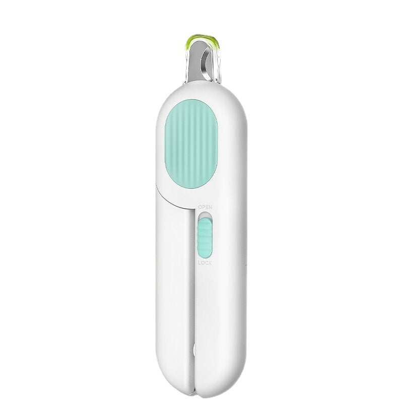 Pet Nail Clipper with LED Light | Cat & Dog Nail Trimmer with Safety Lock | Calmoroo