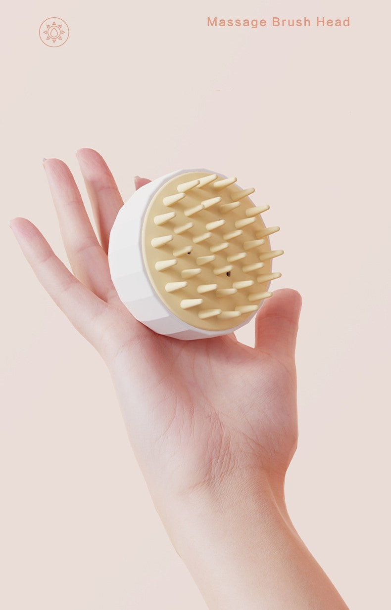 Dog & Cat Grooming Massage Brush + Holder Set | Soft Silicone Pet Brush | Calmoroo