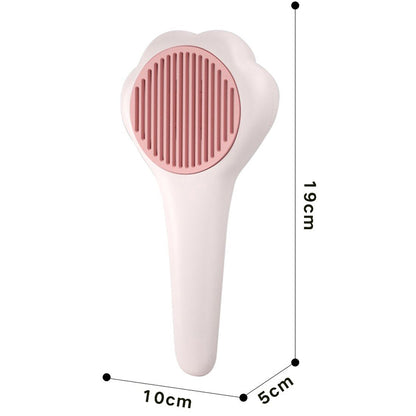 Cat & Dog Deshedding Brush | Self-Cleaning Paw Grooming Brush | Calmoroo